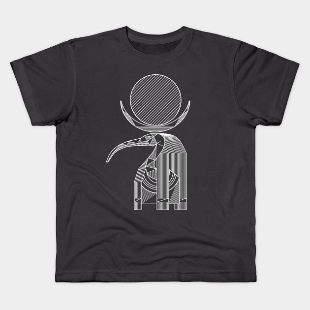 God Thoth Kids T-Shirt by marieltoigo